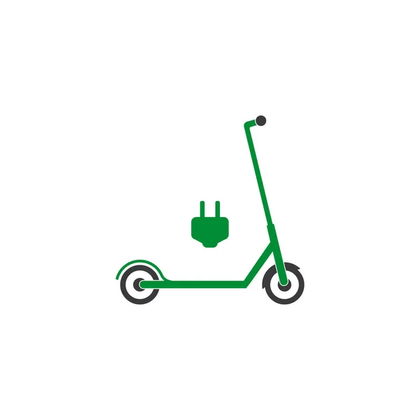 Elektrische scooter icoon. Vector illustratie, plat ontwerp. — Stockvector