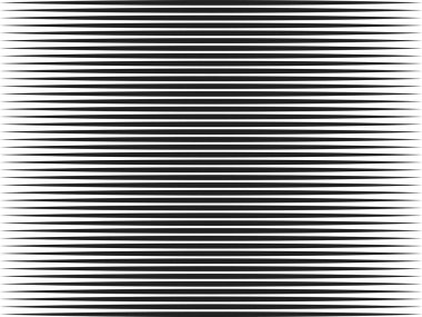 Yatay çizgiler, lineer yarı tonu. Yatay çizgili desen. Vektör çizimi.