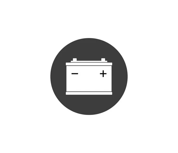 Car battery icon. Vector illustration, flat design. — Stock Vector