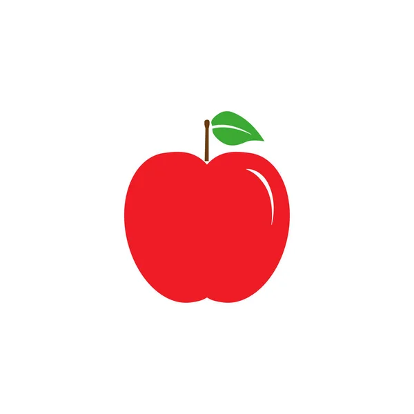 사과, 과일 아이콘. 벡터 일러스트레이션, 플랫 디자인. — 스톡 벡터