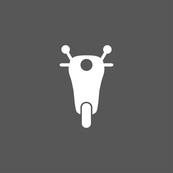 Μοτοσικλέτα, εικονίδιο μοτοσικλέτας. Απεικόνιση διανύσματος, επίπεδη σχεδίαση. — Διανυσματικό Αρχείο
