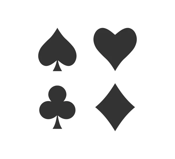 Playing cards icon. Vector illustration, flat design. — Stock Vector