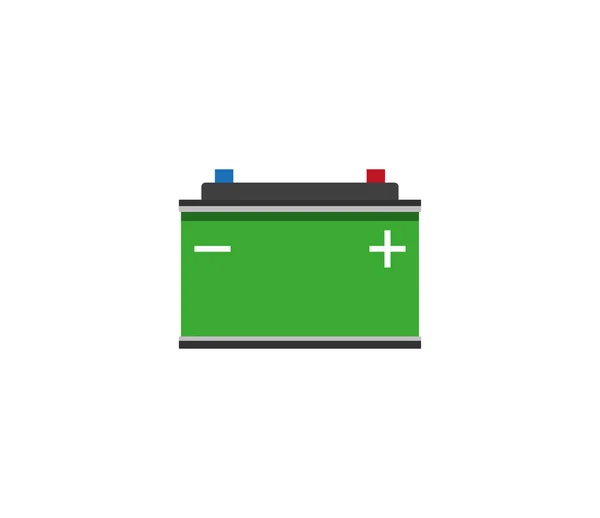 Ikon för bilbatteri. Vektor illustration, platt design. — Stock vektor