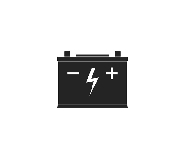 Icono de batería del coche. Ilustración vectorial, diseño plano . — Vector de stock