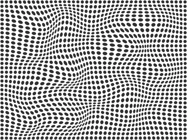 Halvtone, bølget, cirkler, prikker mønster. Vektorillustration . – Stock-vektor