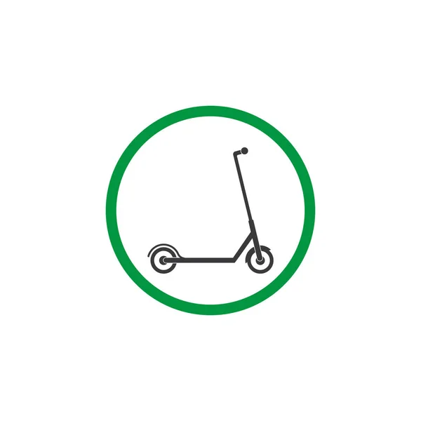 Scooter, transport ikon. Vektor illustration, platt design. — Stock vektor