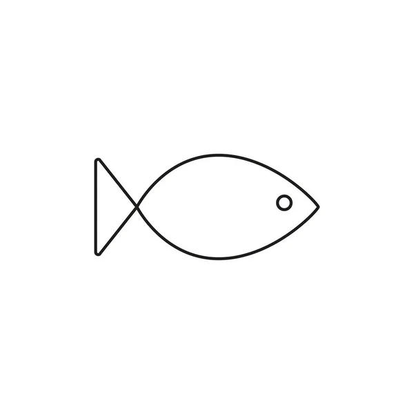 Риба, їжа, морська ікона. Векторні ілюстрації, плоский дизайн . — стоковий вектор