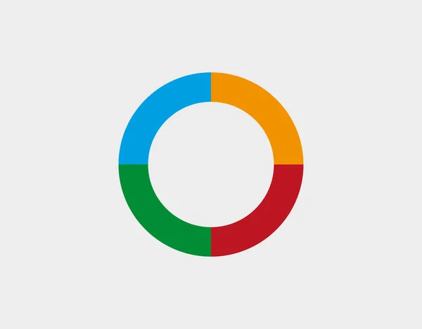 Színes pite diagram, diagram, infografika. Vektorillusztráció. — Stock Vector