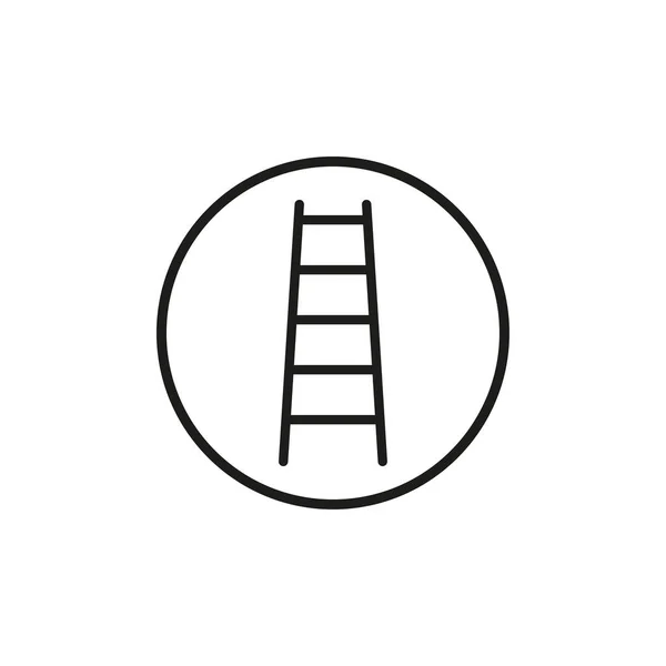Лестница, значок лестницы. Векторная иллюстрация, плоский дизайн . — стоковый вектор