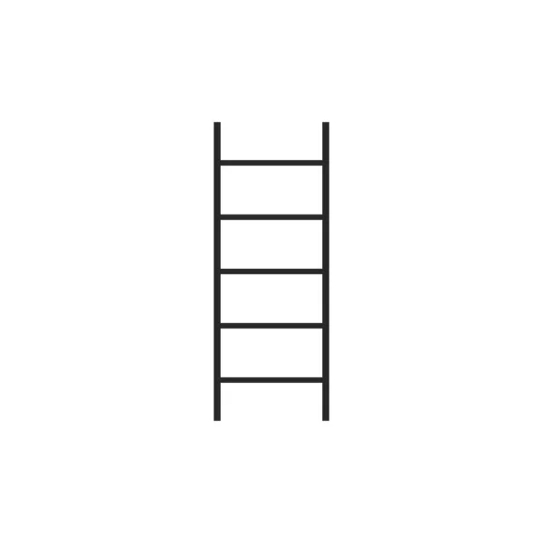 Scala, icona delle scale. Illustrazione vettoriale, design piatto . — Vettoriale Stock