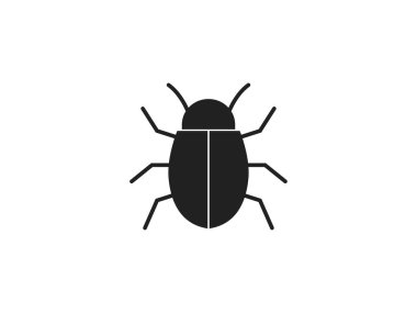 Vektör çizimi, düz tasarım. Hayvan böceği simgesi