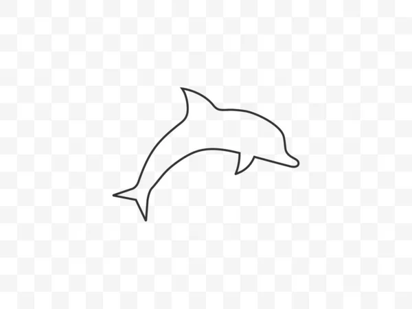 Animal, dolphin icon. Vector illustration, flat design. — Stock Vector