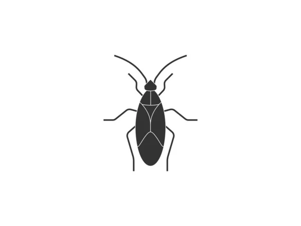 Tier, Käfer, Insektensymbol. Vektor-Illustration, flaches Design. — Stockvektor