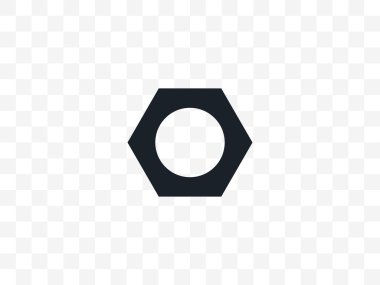 Vektör çizimi, düz tasarım. Fastener fındık aracı simgesi