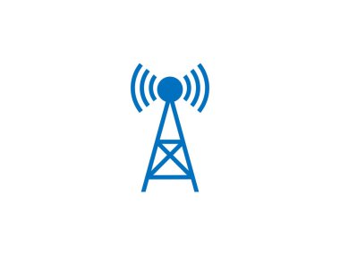 5G, anten, hücre ikonu. Vektör illüstrasyonu, düz tasarım.