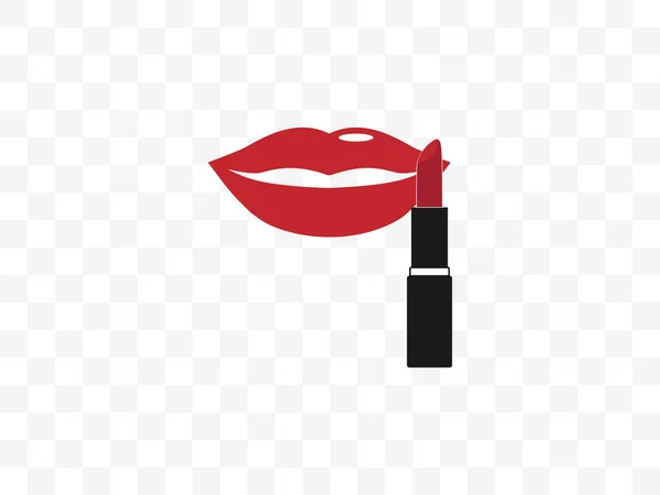 Vector Illustration Flat Design Beauty Lipstick Makeup Icon — Stock Vector