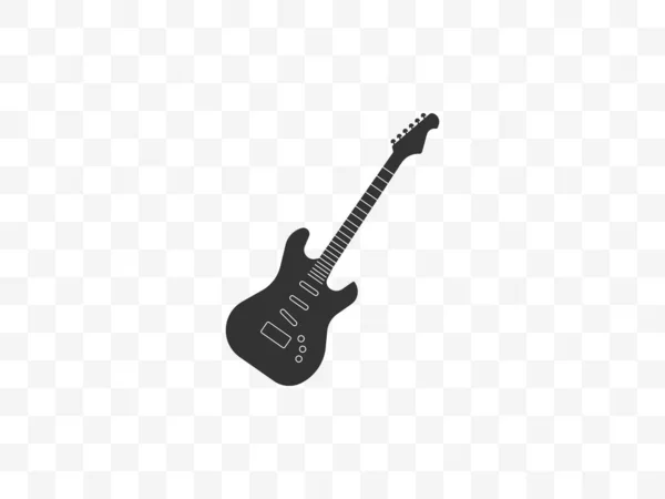 Guitare, instrument, icône de la musique. Illustration vectorielle, design plat. — Image vectorielle