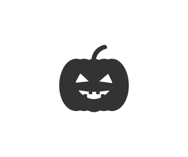 Halloween Horror Ikona Dyni Wektor Ilustracja Płaska — Wektor stockowy