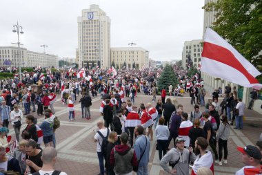 Beyaz Rusya 'da yapılan cumhurbaşkanlığı seçimleri sonrasında görevdeki hükümete karşı barışçıl protesto eylemleri.