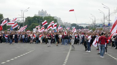 Beyaz Rusya 'da yapılan cumhurbaşkanlığı seçimleri sonrasında görevdeki hükümete karşı barışçıl protesto eylemleri.