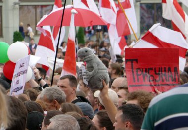 Beyaz Rusya 'da yapılan cumhurbaşkanlığı seçimleri sonrasında görevdeki hükümete karşı barışçıl protesto eylemleri.