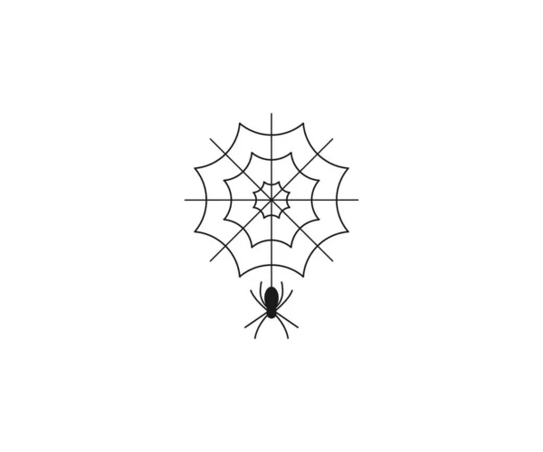 Vector Illustration Halloween Monster Spider Icon — Stock Vector