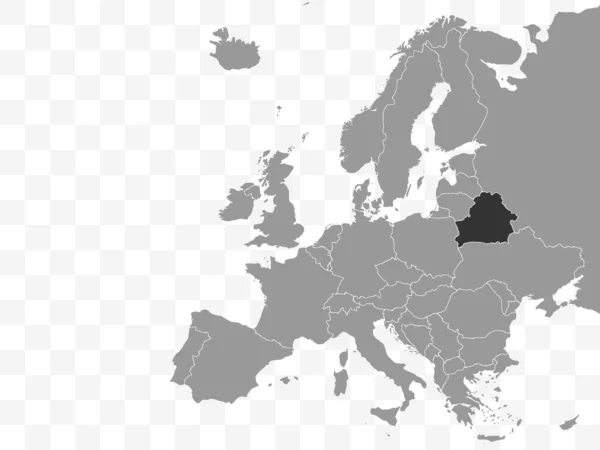 Carte Bélarus République Bélarus Europe — Image vectorielle