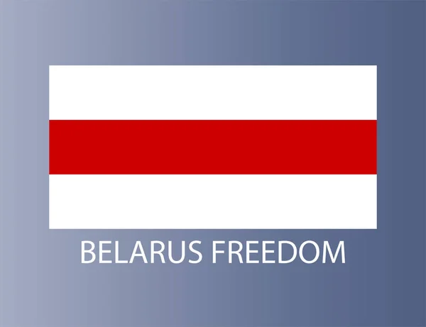 National Historical Flag Belarus Vector — Stock Vector