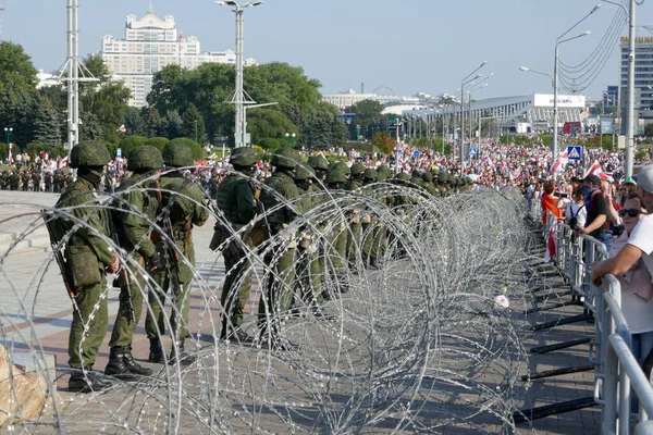 Protest March Results Presidential Elections Peaceful Protests — Stock Photo, Image