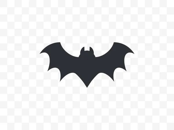 Vector Illustration Flat Design Halloween Horror Bat Icon — Stock Vector