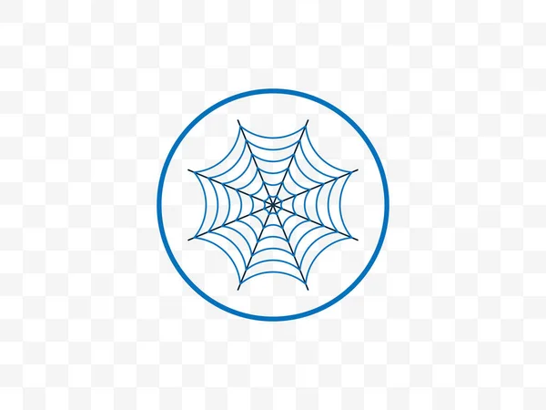 Cobweb, Halloween, ragno, icona web. Illustrazione vettoriale, design piatto. — Vettoriale Stock