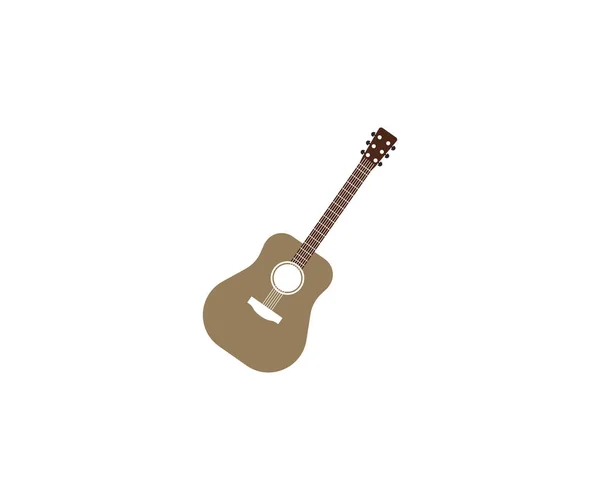Ilustração Vetorial Design Plano Ícone Música Instrumento Guitarra —  Vetores de Stock