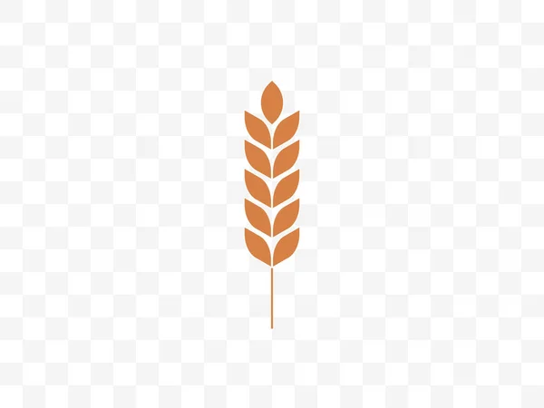 Vector Illustration Flat Design Wheat Crop Grain Agriculture Icon — Stock Vector