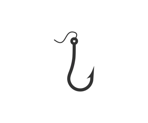 Catch Fishing Hook Icon Vector Illustration — Stock Vector
