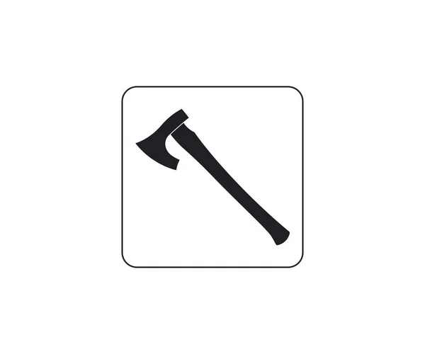 Axe Equipment Tool Icon Vector — Stock Vector