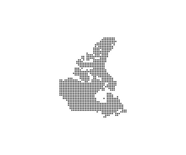 country dotted map. Vector illustration.