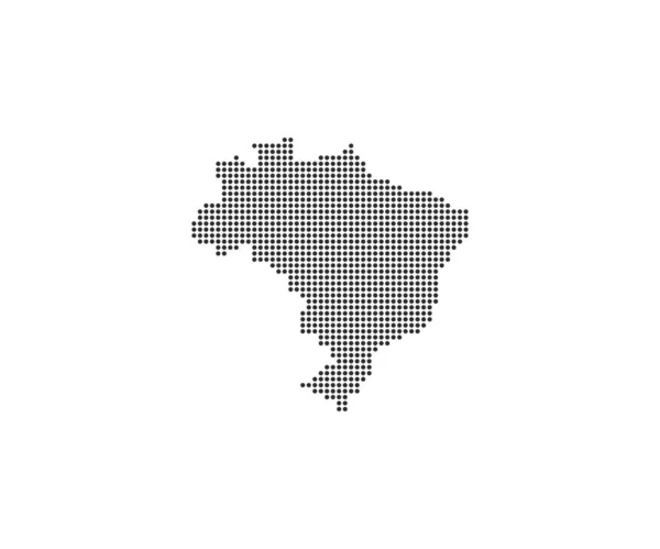 País Pontilhado Mapa Ilustração Vetorial — Vetor de Stock