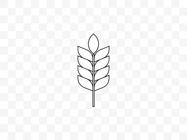 Векторні Ілюстрації Плоский Дизайн Іконка Пшениці Зернового Господарства — стоковий вектор