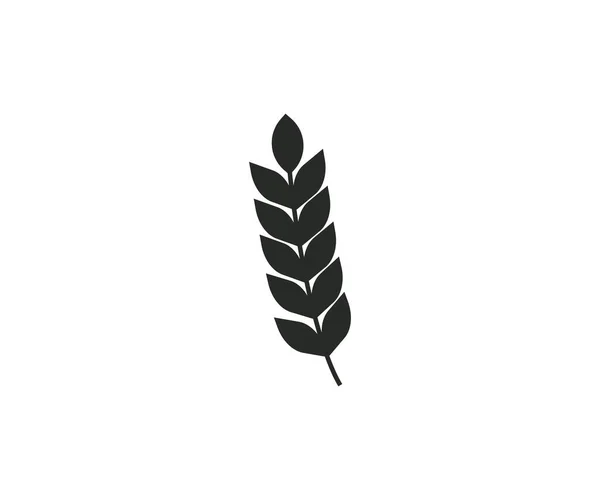 Vector Illustration Flat Design Wheat Crop Grain Agriculture Icon — Stock Vector