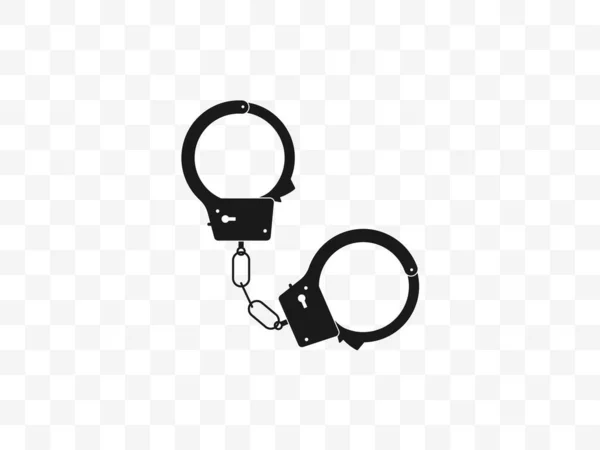 Handcuffs Arrest Icon Vector Illustration — Stock Vector