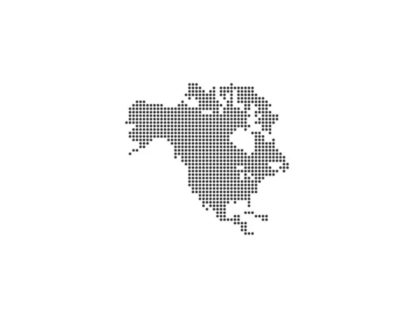 Paese Punteggiato Mappa Illustrazione Vettoriale — Vettoriale Stock