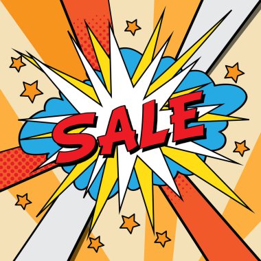 Satışı pop sanat büyük başlığı