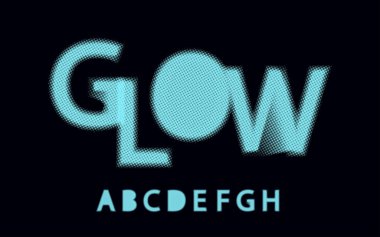 Noktalı resim yazı tipi alfabe kızdırma a, b, c, d, e, f, g, h,