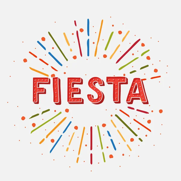 Fiesta-Banner und Plakatkonzeption — Stockvektor