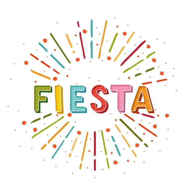 Fiesta-Banner und Plakatkonzeption — Stockvektor