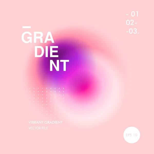 Vibrant colorful abstract gradient blurs design elements Vector Graphics