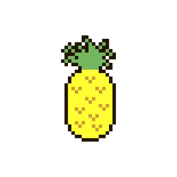 Vektor pixel ananasové — Stockový vektor