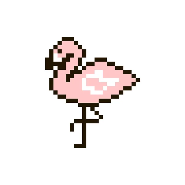 Flamant vectoriel pixel — Image vectorielle