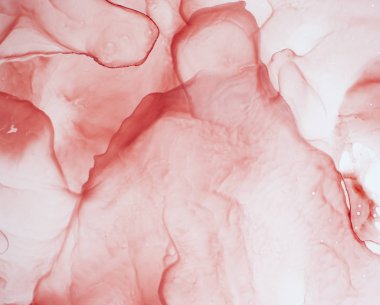 Kırmızı mürekkep, boya, soyut. Portre resim. Renkli soyut resim arka plan. Alkol mürekkep modern soyut resim, modern çağdaş sanat.