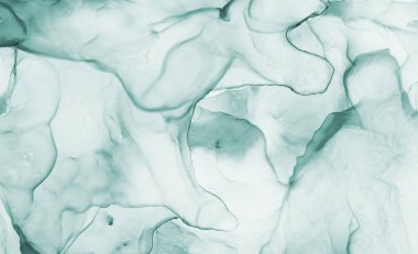 Yeşil mürekkep, boya, soyut. Portre resim. Renkli soyut resim arka plan. Alkol mürekkep modern soyut resim, modern çağdaş sanat.